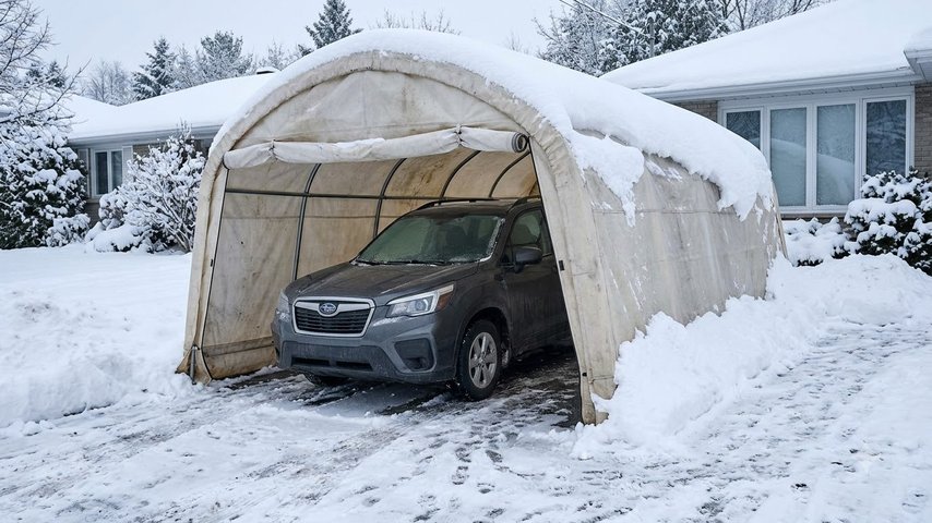 Как правильно хранить автомобиль зимой, если нет гаража
